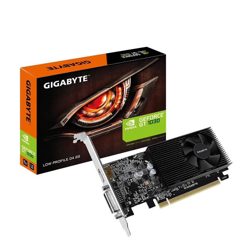 کارت گرافیک گیگابایت مدل GT 1030 Low Profile D4 2GB GV-N1030D4-2GL
