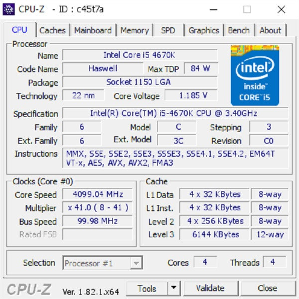 پردازنده مرکزی اینتل سری Haswell مدل Core i5-4670K Tray