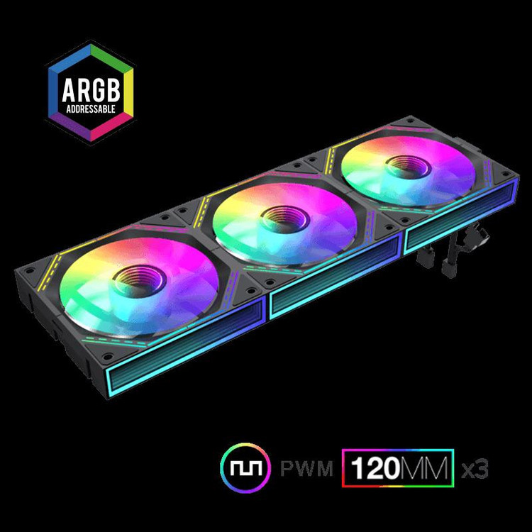 فن کیس گیم مکس مدل FN12A S3I بسته سه عددی