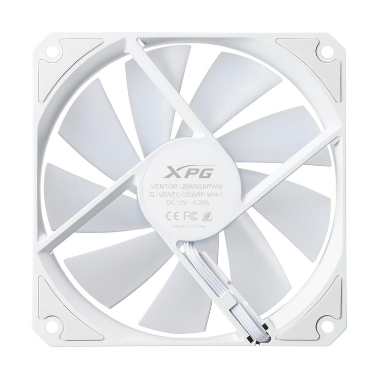 فن کیس ای دیتا ایکس پی جی مدل VENTO R 120 ARGB PWM WHITE بسته سه عددی