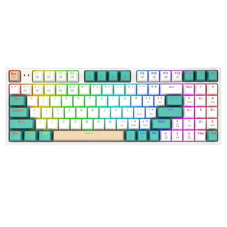 کیبورد ردراگون مدل K643 RGB PRO VEIGAR باسیم/بیسیم دوجانبه